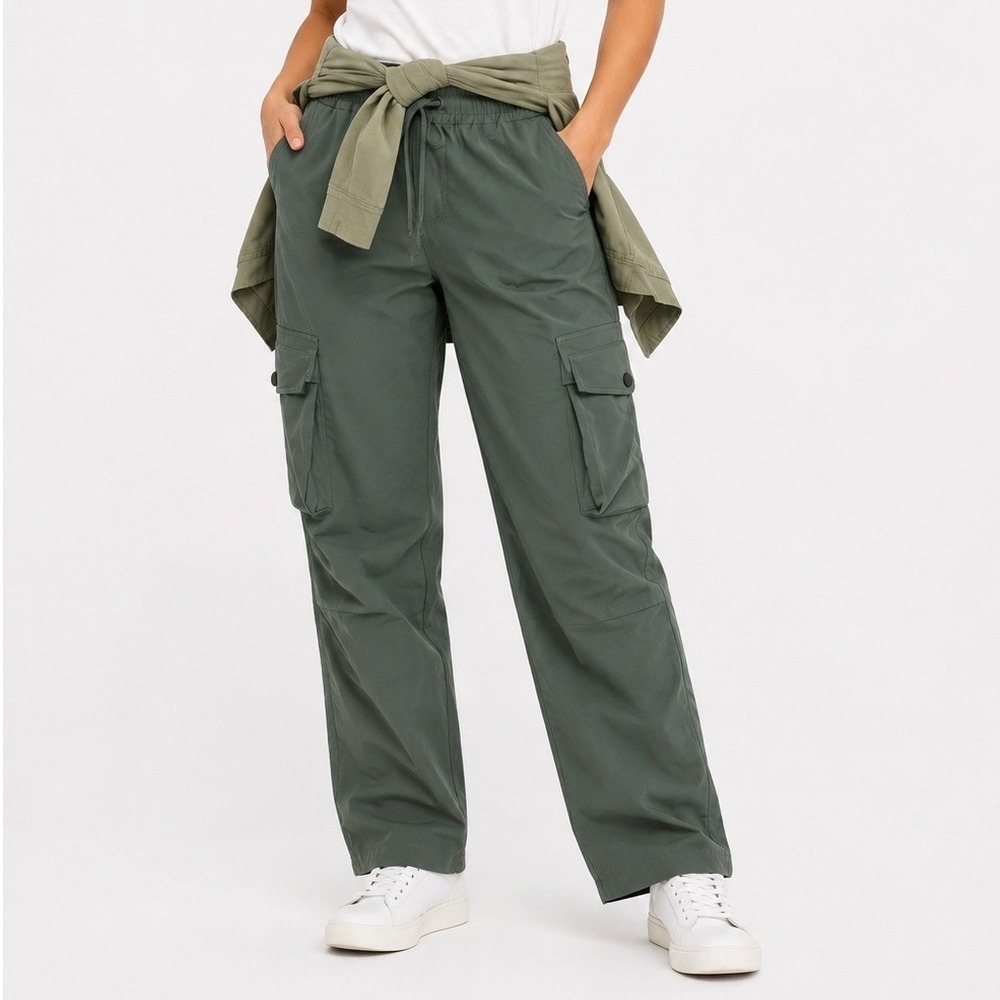 GM Fashion Women's High Rise Casual Utility Jogger Cargo Pants Size Medium NWT